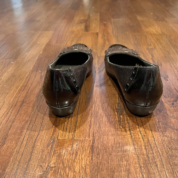 MUNRO AMERICAN WOMENS SHOES BROWN BRONZE LEATHER BLOCK HEEL - Picture 2 of 7